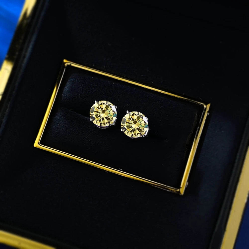 Wong Rain 100% 925 Sterling Silver Round Cut 6.5 MM Citrine Ruby