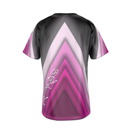 TRIANGLE Black/Pink Layered T-shirt | Birdseye