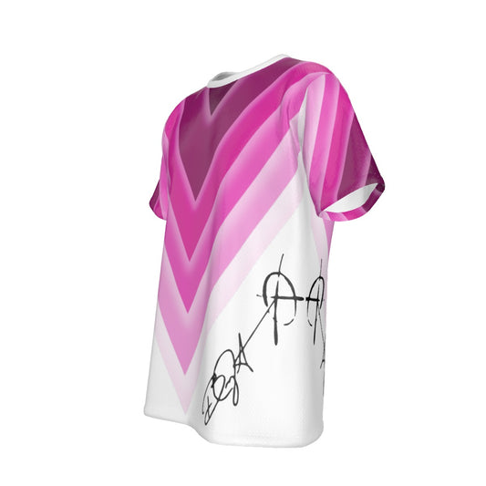 TRIANGLE pink Layered T-shirt | Birdseye