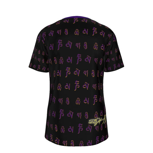 FengShui Purple BG - O-Neck T-Shirt