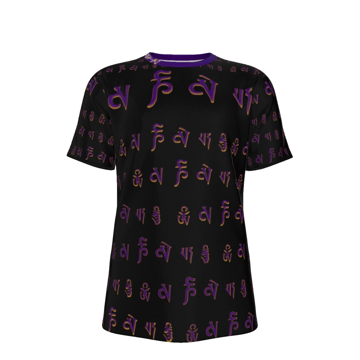 FengShui Purple BG - O-Neck T-Shirt