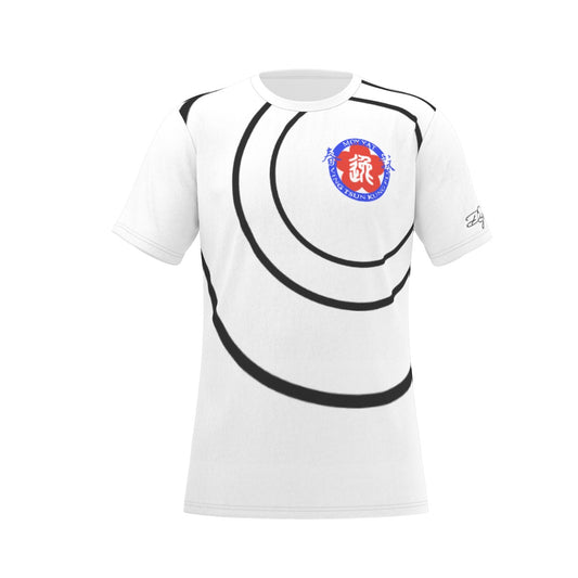 MOY YAT Blue/Red KungFu O-Neck T-Shirt