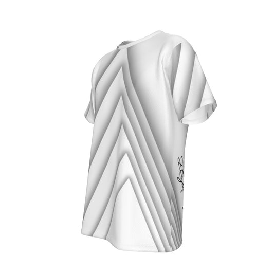 Triable Silver/White GEO T-shirt | Birdseye