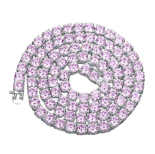 3MM TENNIS CHAIN AAA CZ 925 SILVER by SPARKLE