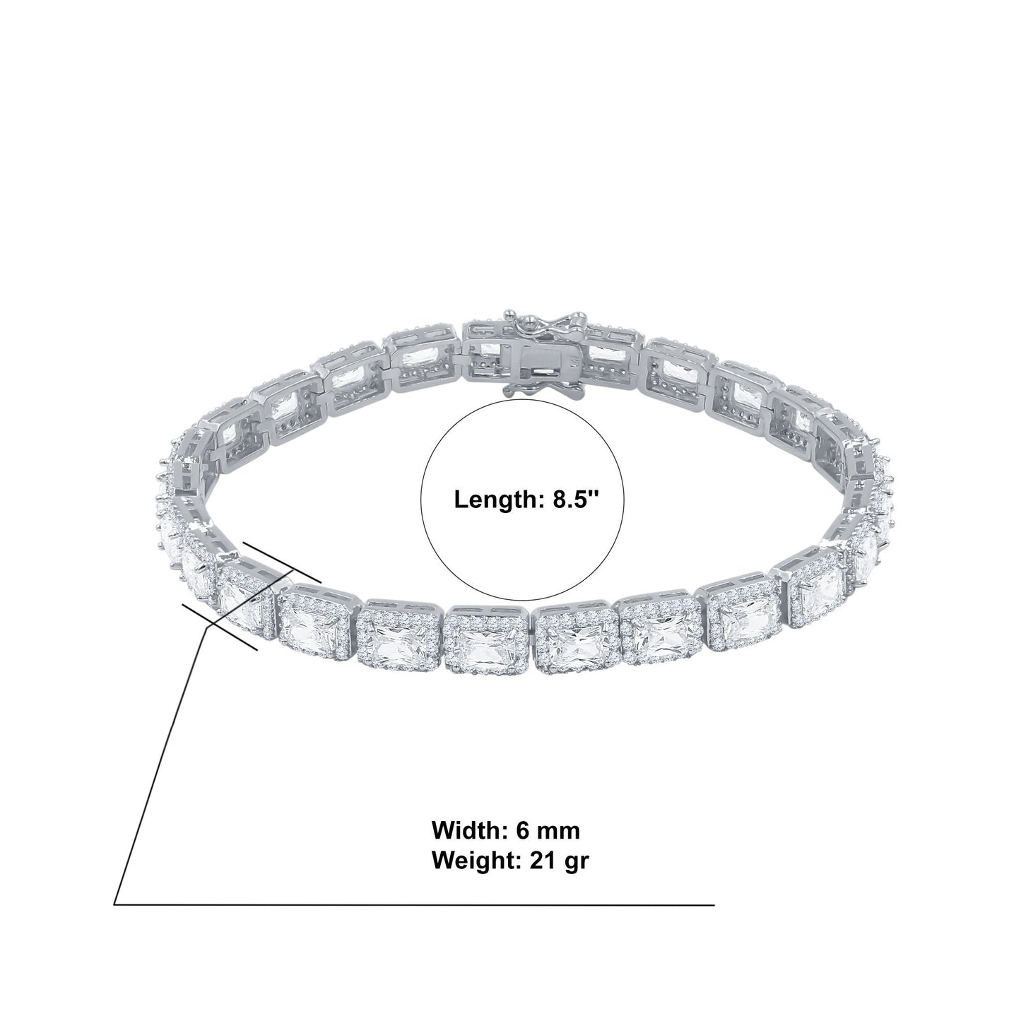 6MM PAVED TENNIS BRACELET AAA CZ