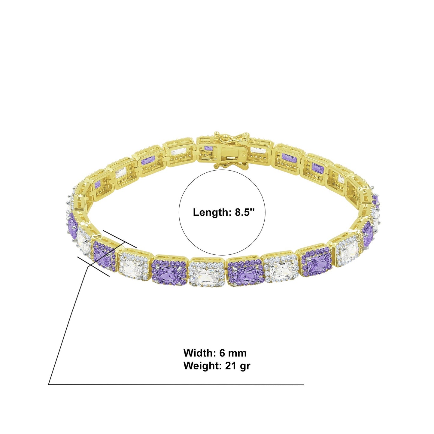 FOXY 6MM SQUARE TENNIS BRACELET I 962224