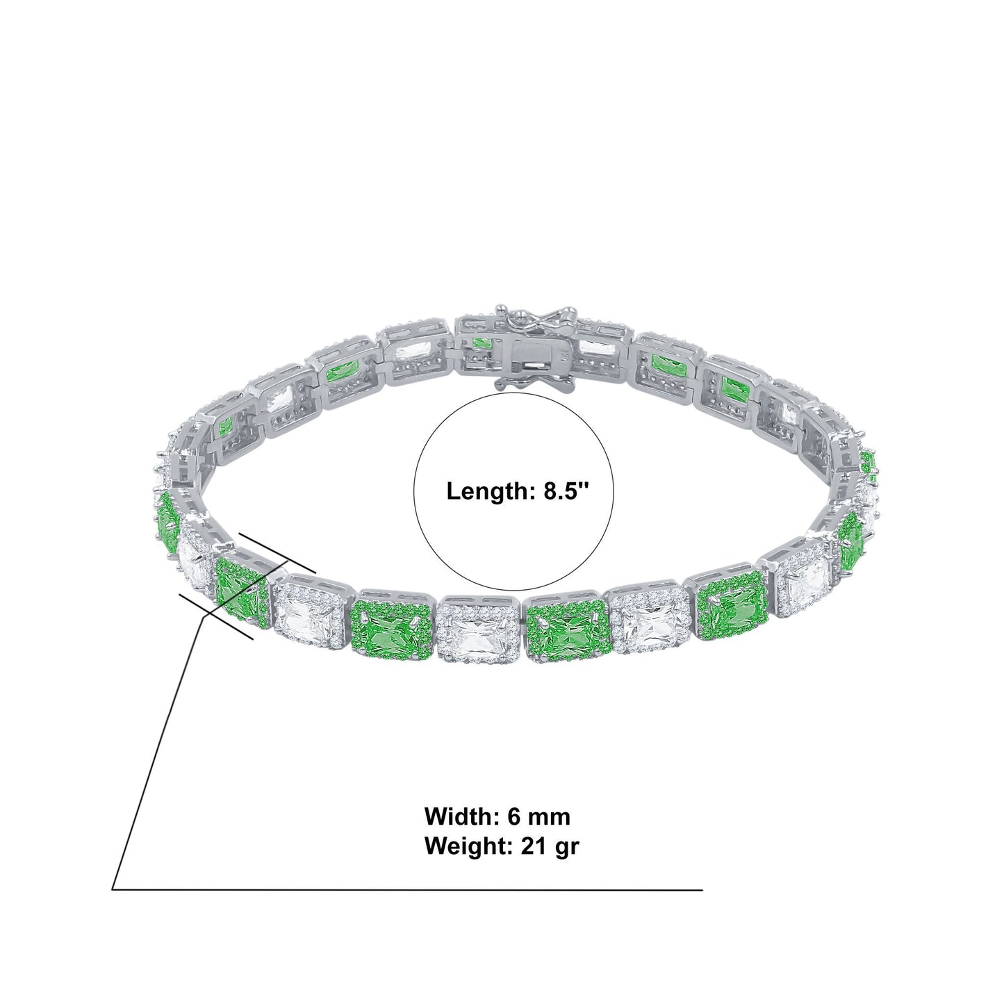 FOXY 6MM SQUARE TENNIS BRACELET I 962222