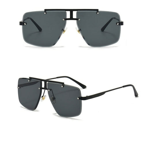 Fashion Frameless Driving Glasses with Summer Gradient