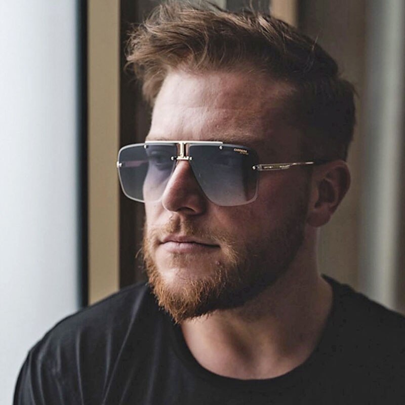 Fashion Frameless Driving Glasses with Summer Gradient