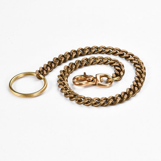 39cm Long Solid Pure Brass Trouser Jean Wallet Chain Keychain For