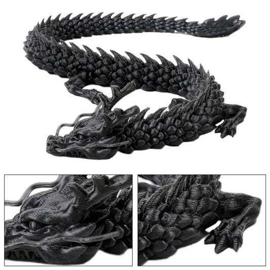 3D Printed Articulated Chinese Dragon Flexible Realistic Made Ornament