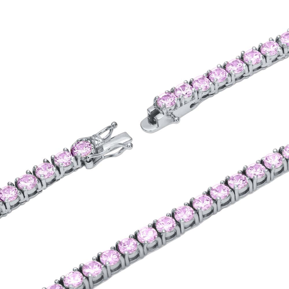 3MM TENNIS CHAIN AAA CZ 925 SILVER by SPARKLE