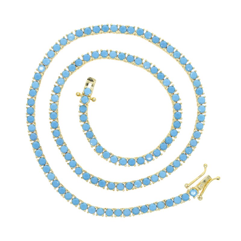 3MM TENNIS CHAIN Turquoise