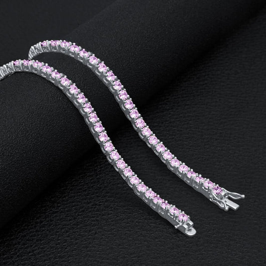 3MM TENNIS CHAIN AAA CZ 925 SILVER by SPARKLE
