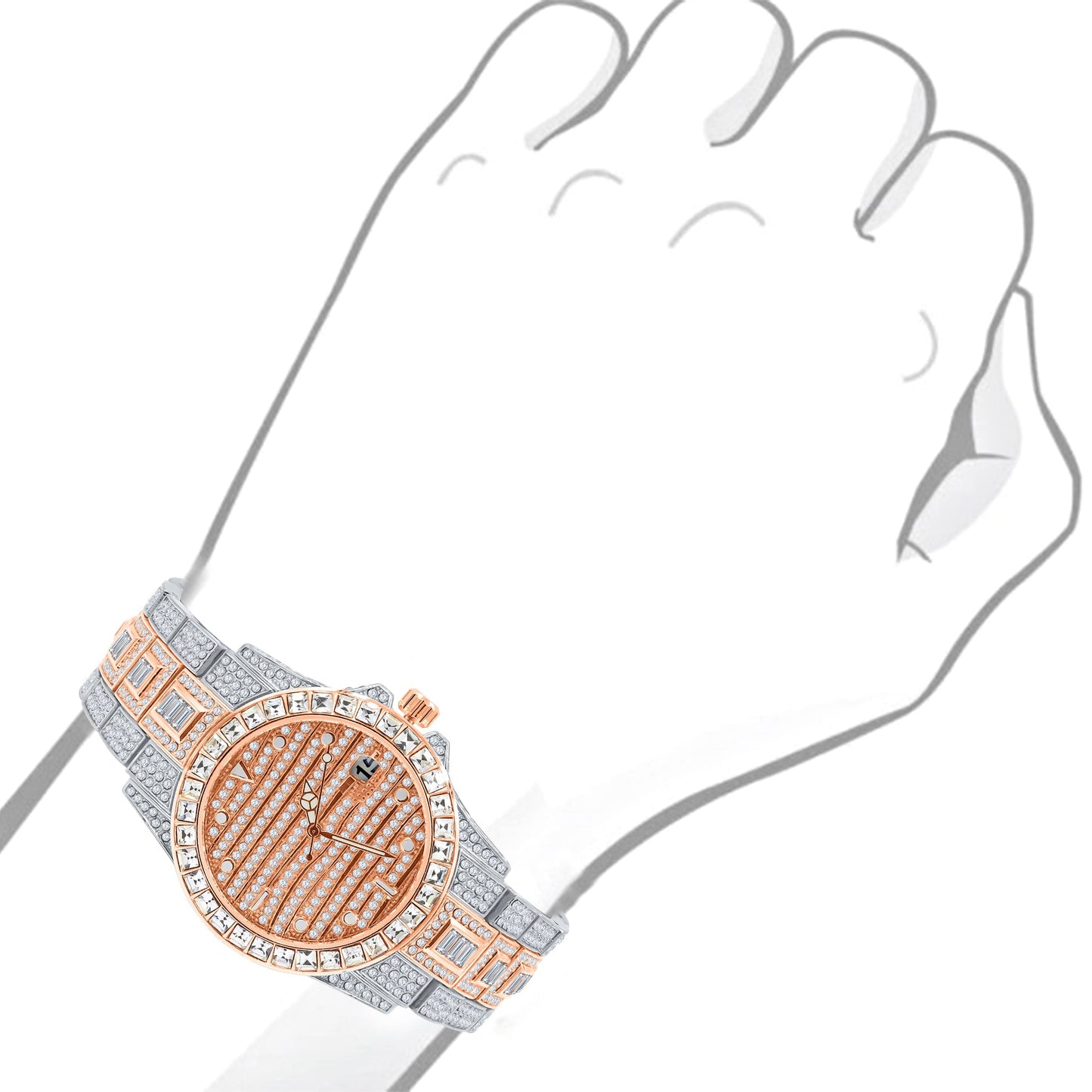 Copy of EXQUISITO HIP HOP METAL WATCH | 563152