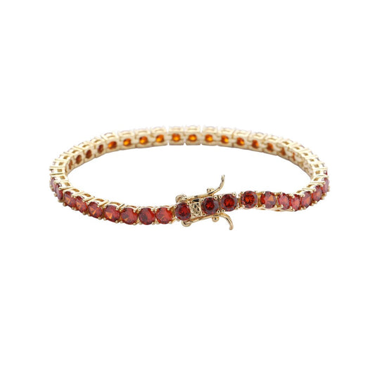 4MM TENNIS BRACELET Ruby Red by TRENDY