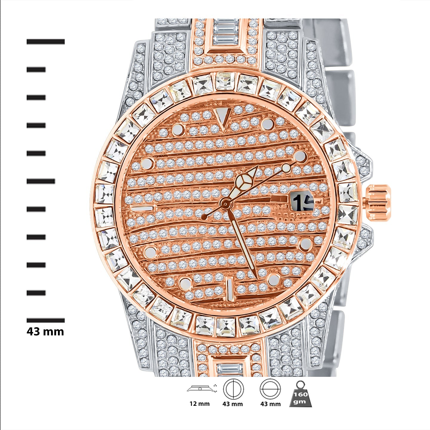 Copy of EXQUISITO HIP HOP METAL WATCH | 563152