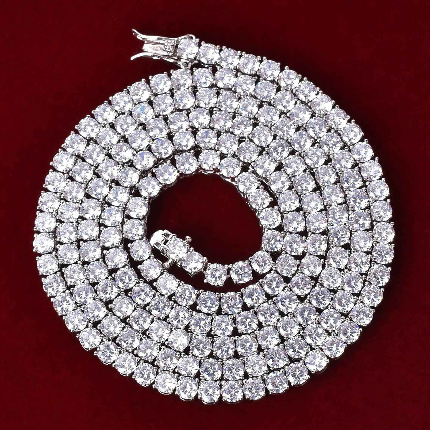 3/4/5/6MM TENNIS CHAIN AA CZ by AOKAISHEN