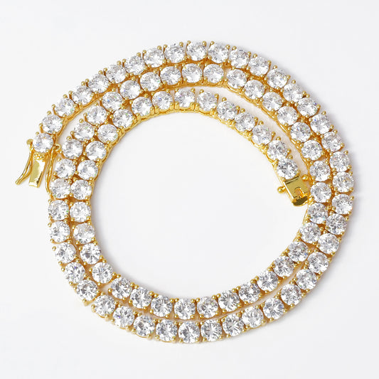 3/4/5/6MM TENNIS CHAIN AA CZ by AOKAISHEN