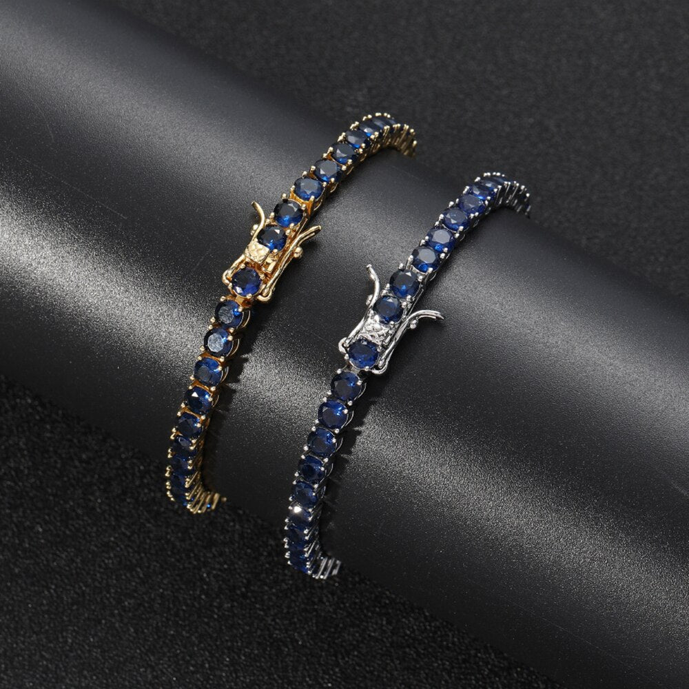 4MM TENNIS BRACLET Dark Blue stones
