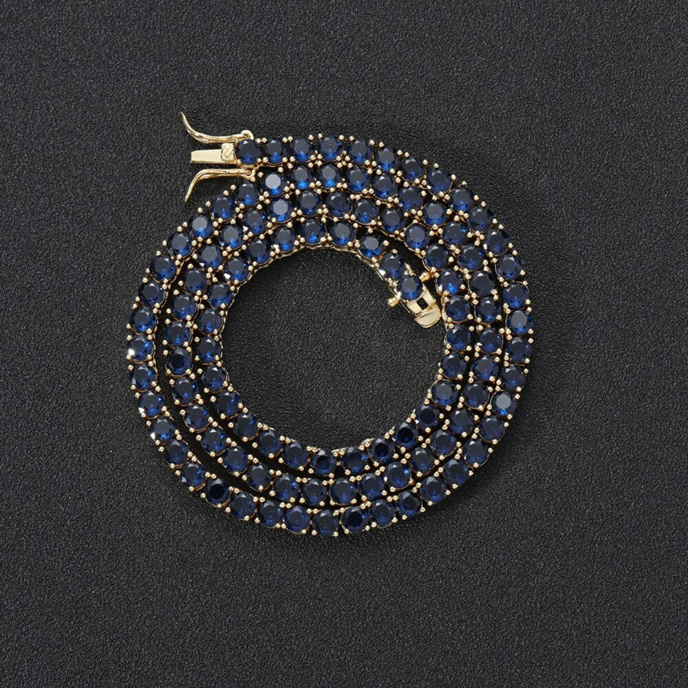 4MM TENNIS BRACLET Dark Blue stones
