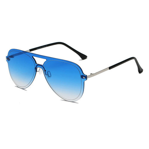 BELFAST | Flat Single Lens Aviator Fashion Sunglasses