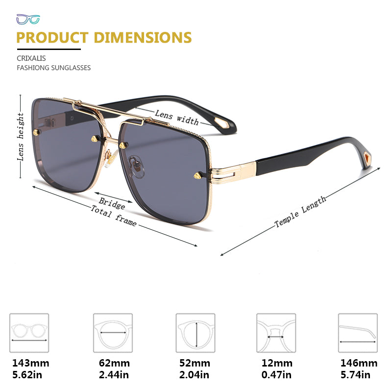 Crixalis Vintage Sunglasses Summer Fashion