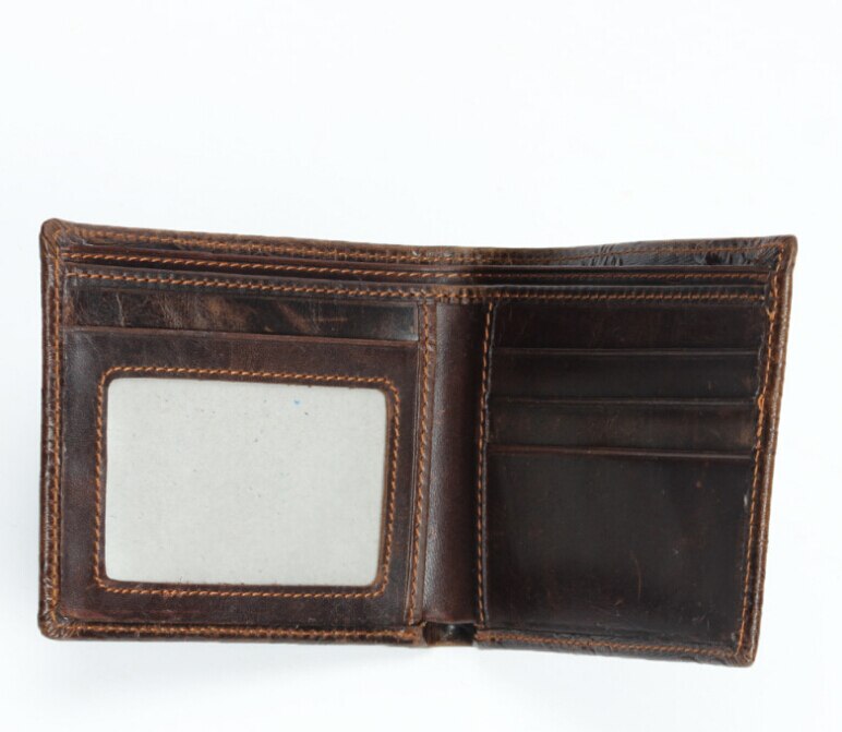Fashion Genuine Leather Wallet 3d Dragon Embossed Purse Genuine