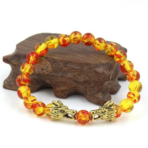 Fashion Volcanic Stone Dragon Bracelet