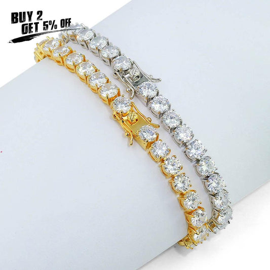 6MM TENNIS BRACELET AAA CZ by JINAO