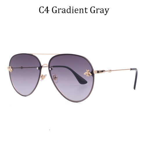 Luxury Designer Rimless Sunglasses Year Round Fashion
