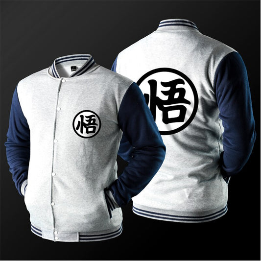 New Japanese Anime Varsity Jacket Autumn Casual Sweatshirt Hoodie Coat