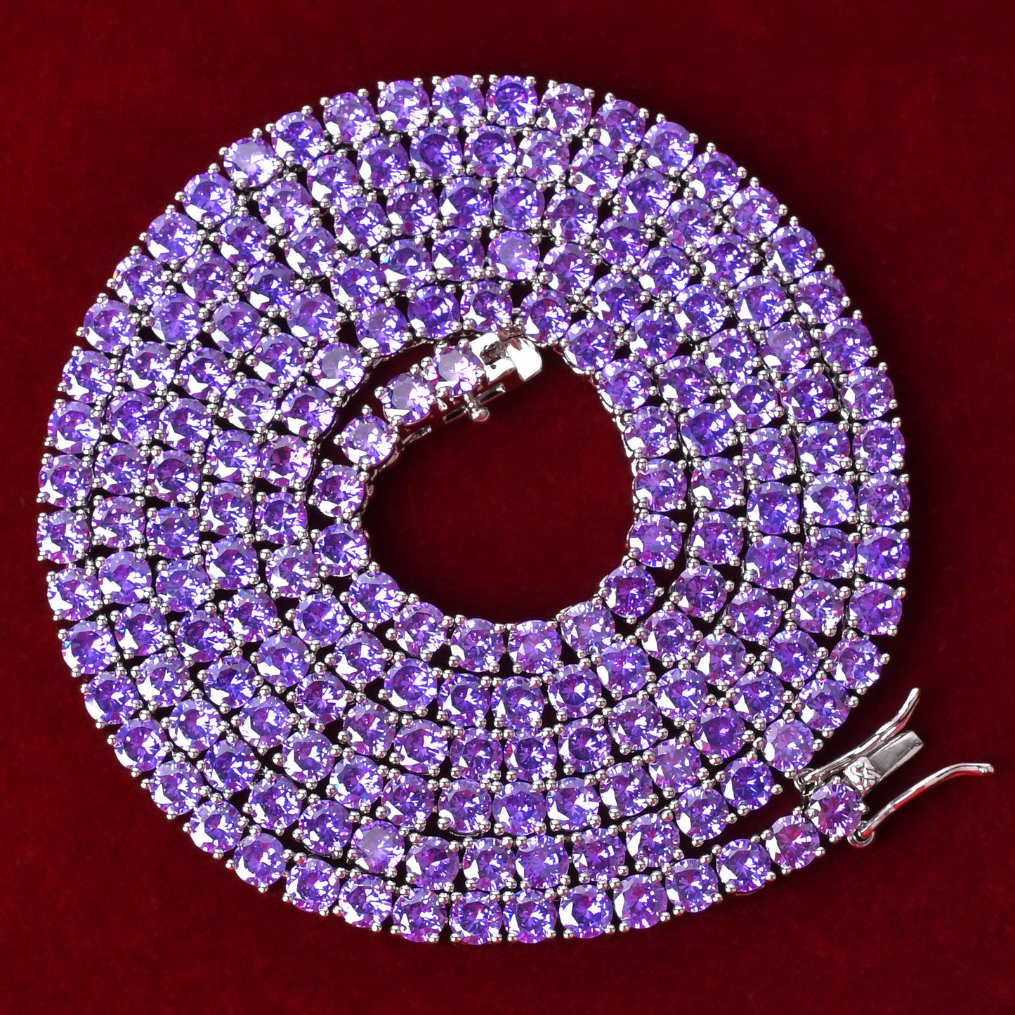 4MM/5MM TENNIS CHAIN AA CZ by AOKAISHEN