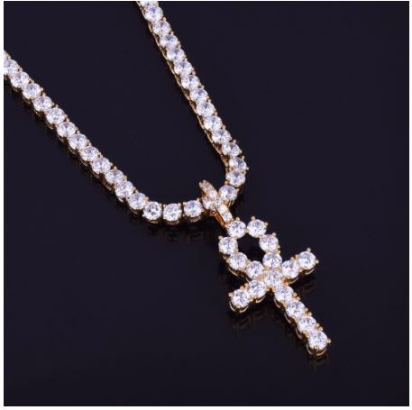 3MM TENNIS CHAIN with ANKH the HOLYGRAIL
