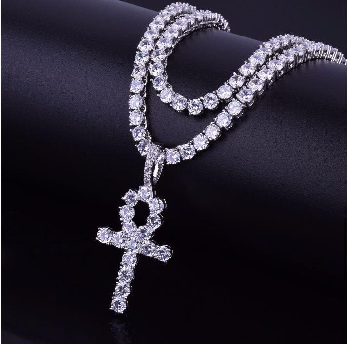 3MM TENNIS CHAIN with ANKH the HOLYGRAIL