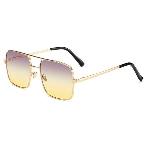 iboode New Brand Design Double Beam Square Sunglasses UV400