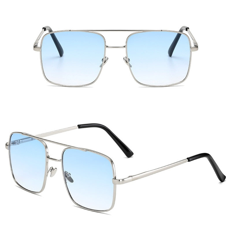 iboode New Brand Design Double Beam Square Sunglasses UV400