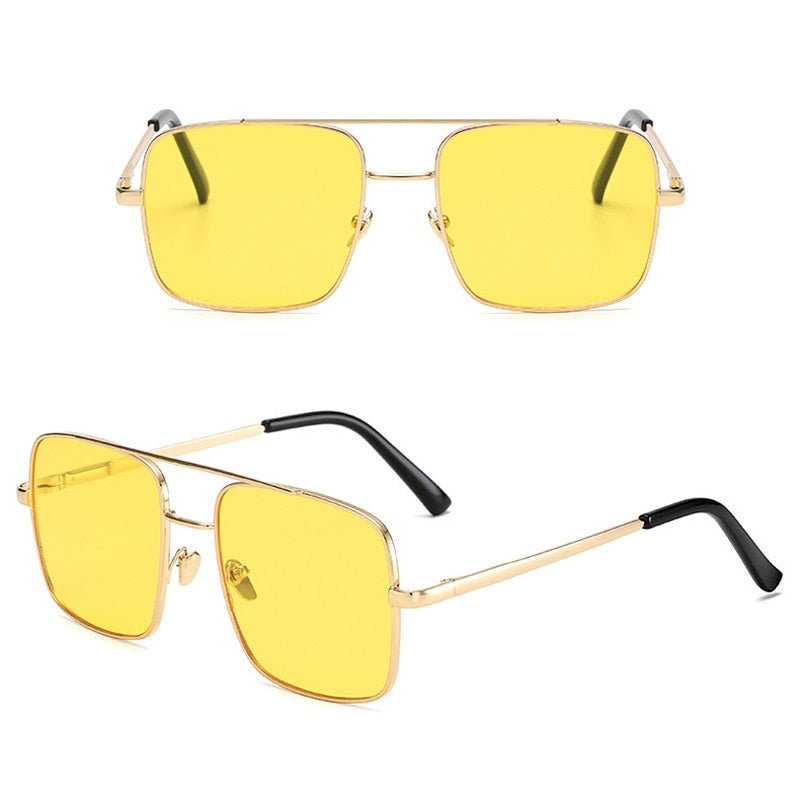iboode New Brand Design Double Beam Square Sunglasses UV400