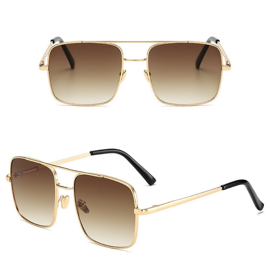 iboode New Brand Design Double Beam Square Sunglasses UV400