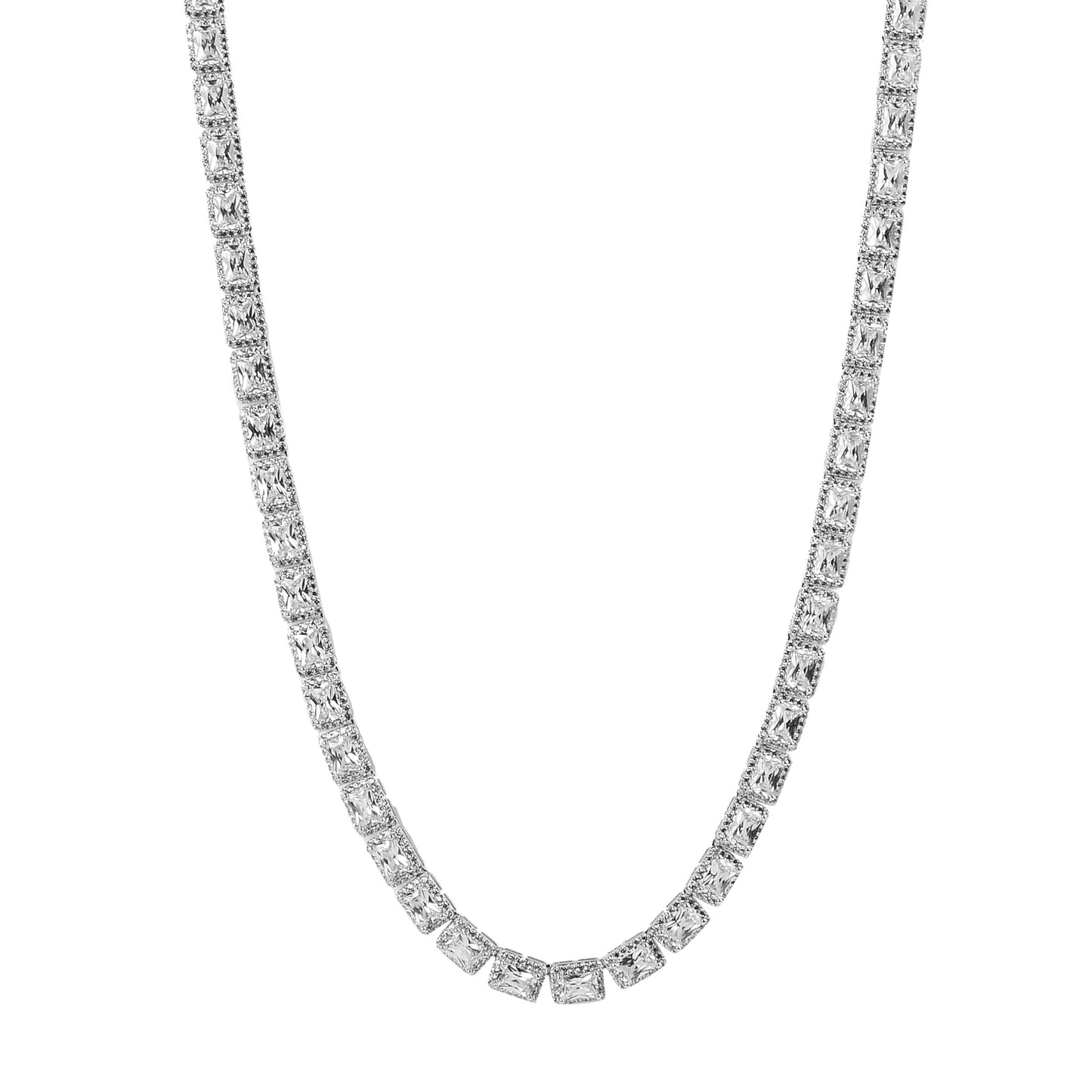 6MM SQUARE TENNIS CHAIN AAA CZ