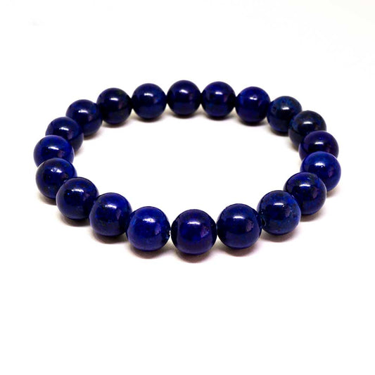 Blue Lapidary Beaded Bracelet