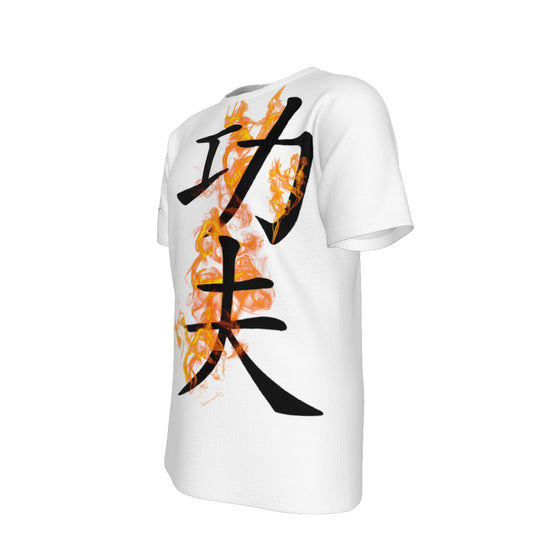 Wing Chun KungFu  w Flames O-Neck T-Shirt