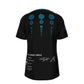 Crop Circle Blue O-Neck T-Shirt