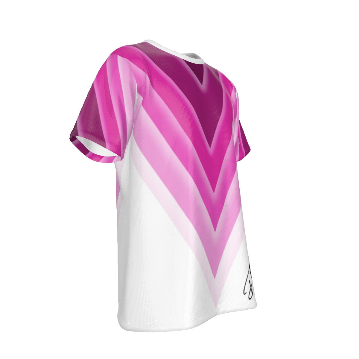 TRIANGLE pink Layered  T-shirt | Birdseye