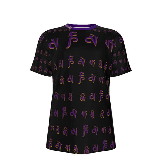 FengShui Purple BG - O-Neck T-Shirt