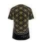 Flower Of Life Yellow/BLK - O-Neck T-Shirt