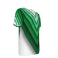 Triangle Green Pattern -  O-Neck T-Shirt