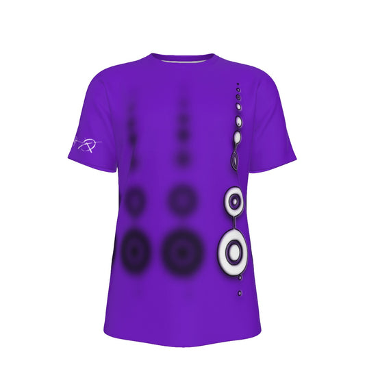 CROP CIRCLE Purple Men's O-Neck T-Shirt