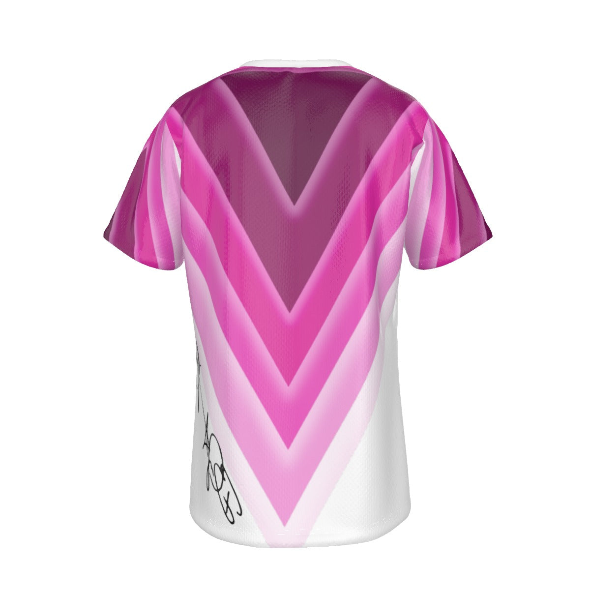 TRIANGLE pink Layered  T-shirt | Birdseye