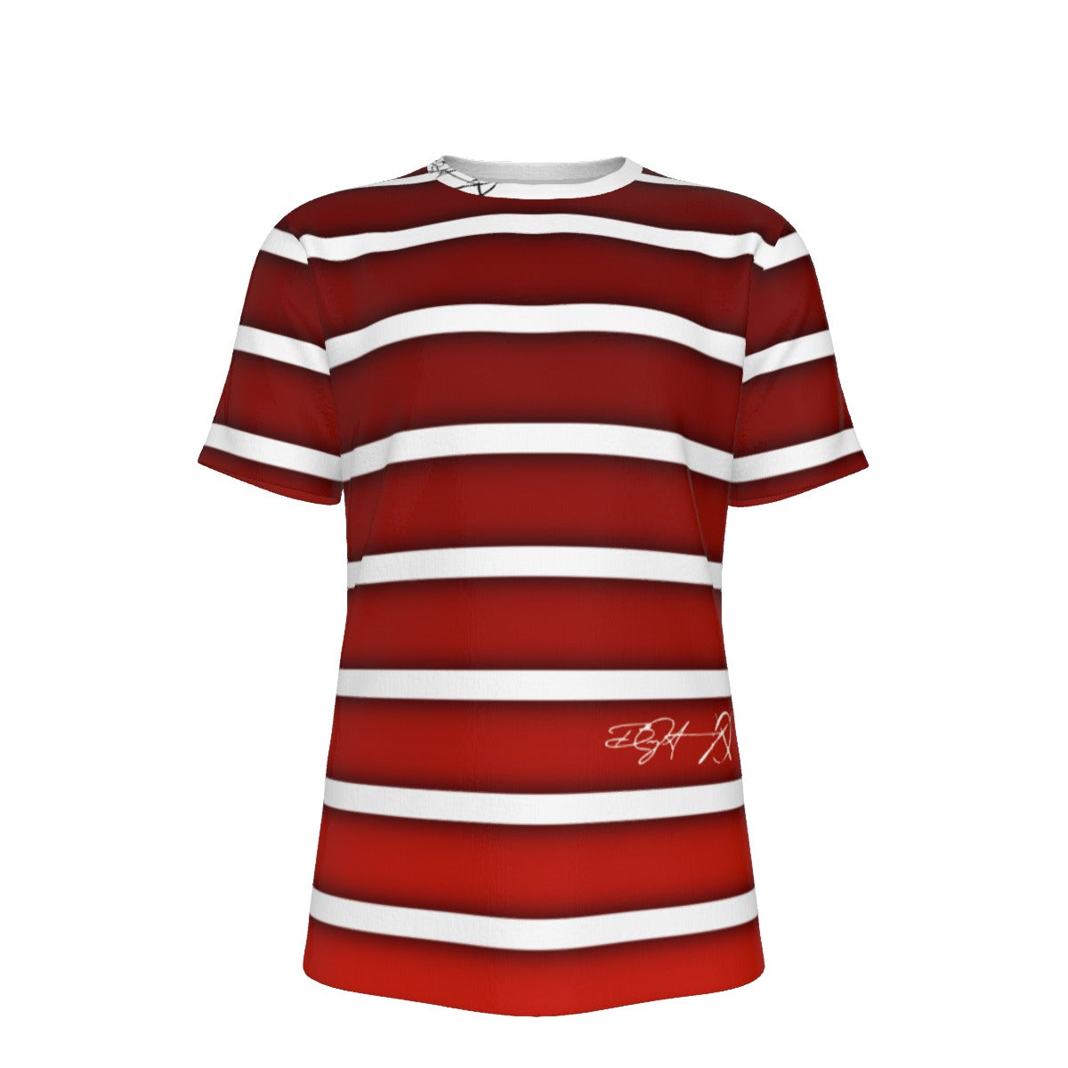 Striped Red & White - O-Neck T-Shirt